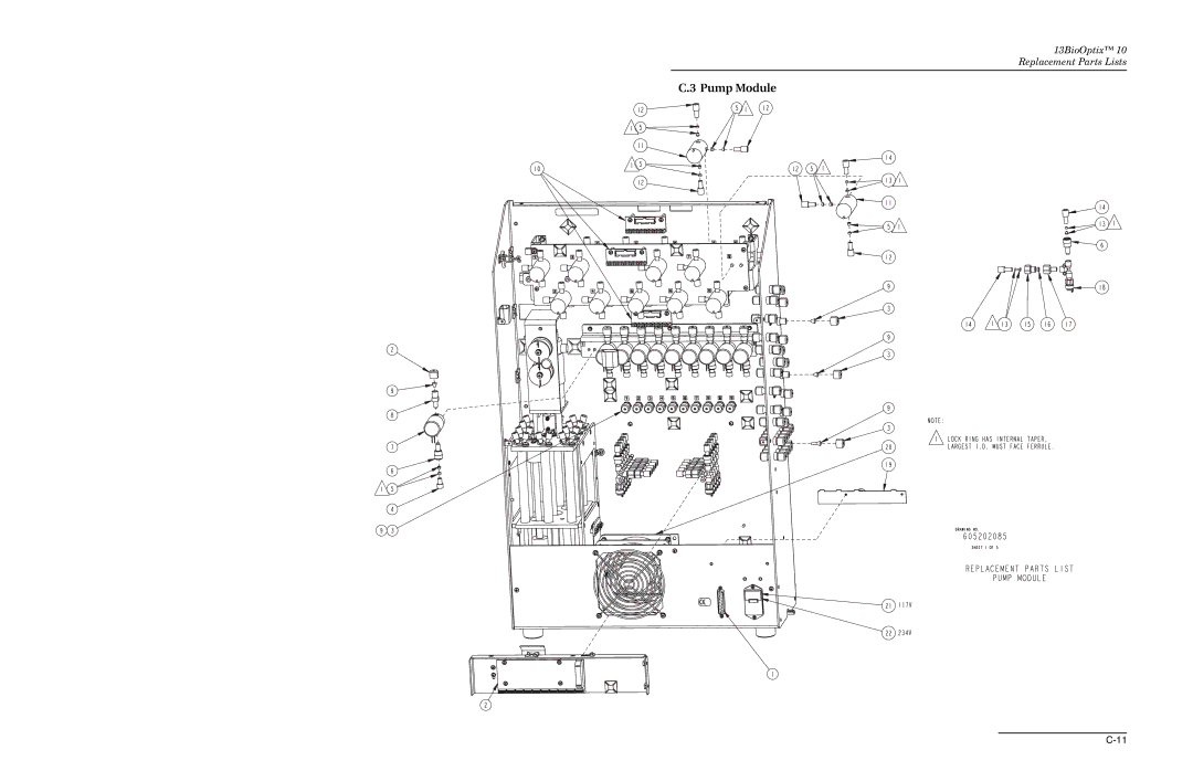 Teledyne 10 manual Pump Module 