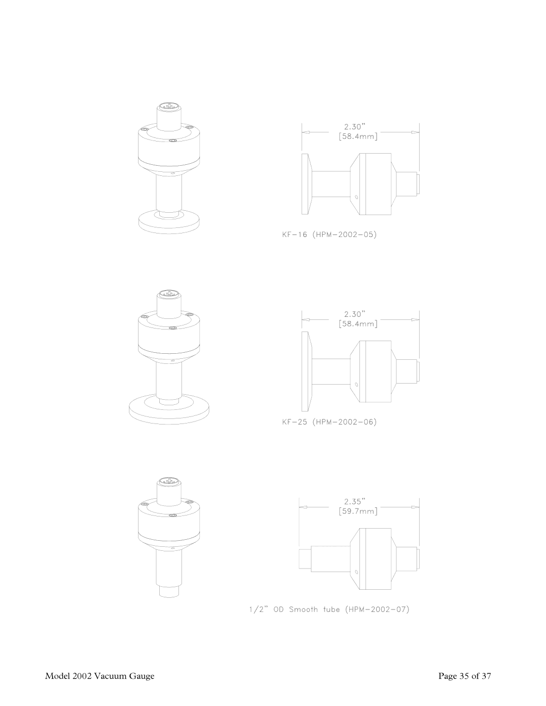 Teledyne instruction manual Model 2002 Vacuum Gauge 