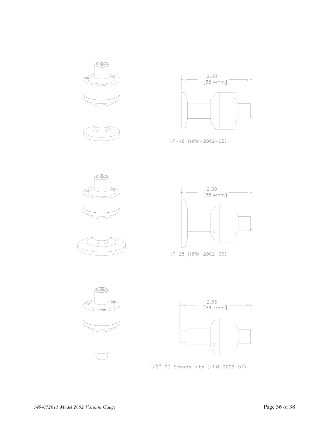 Teledyne instruction manual Model 2002 Vacuum Gauge 