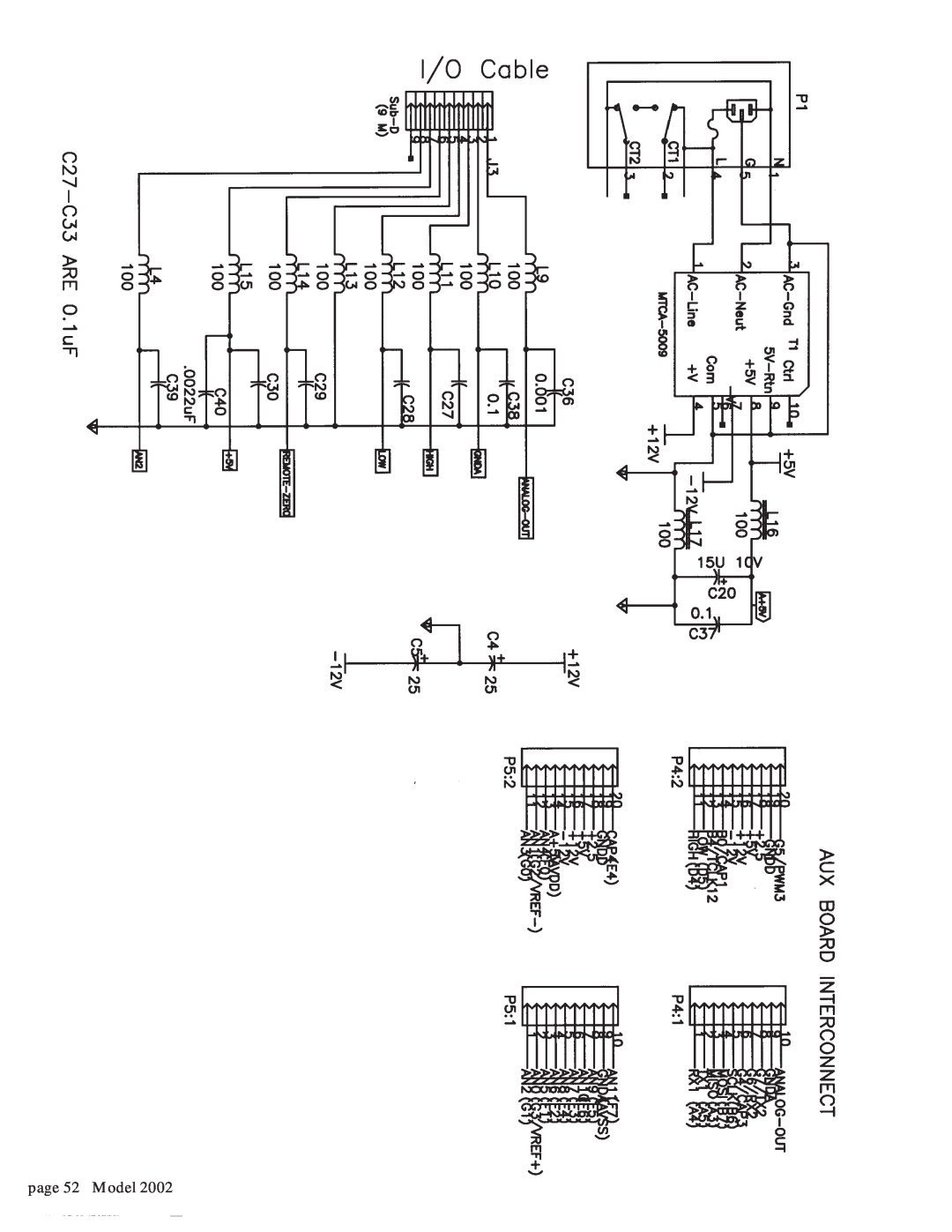 Teledyne 2002 instruction manual page 52 Model 