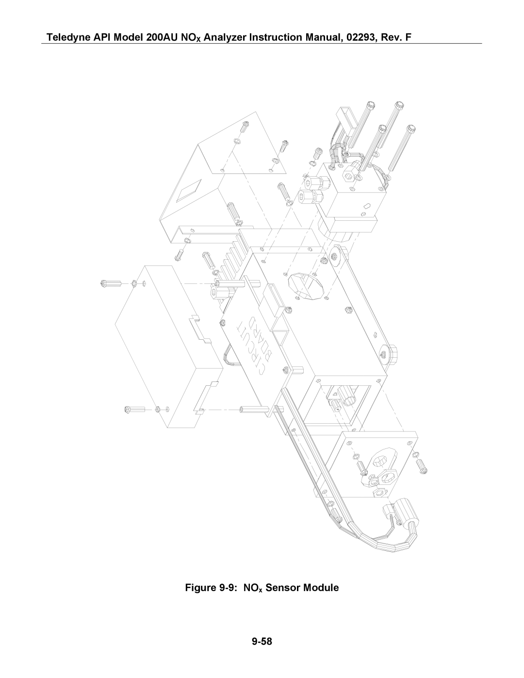 Teledyne 200AU instruction manual NOx Sensor Module 