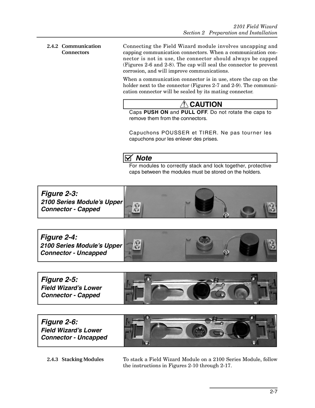 Teledyne 2101 installation and operation guide Connectors 