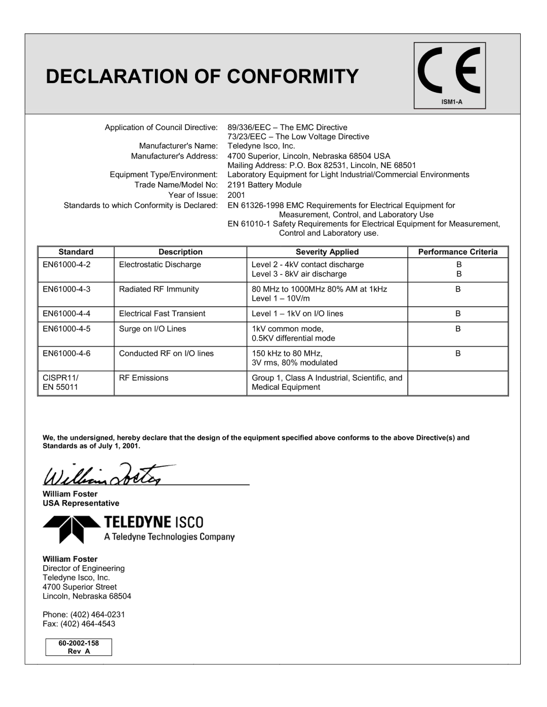 Teledyne 2103c installation and operation guide Control and Laboratory use 