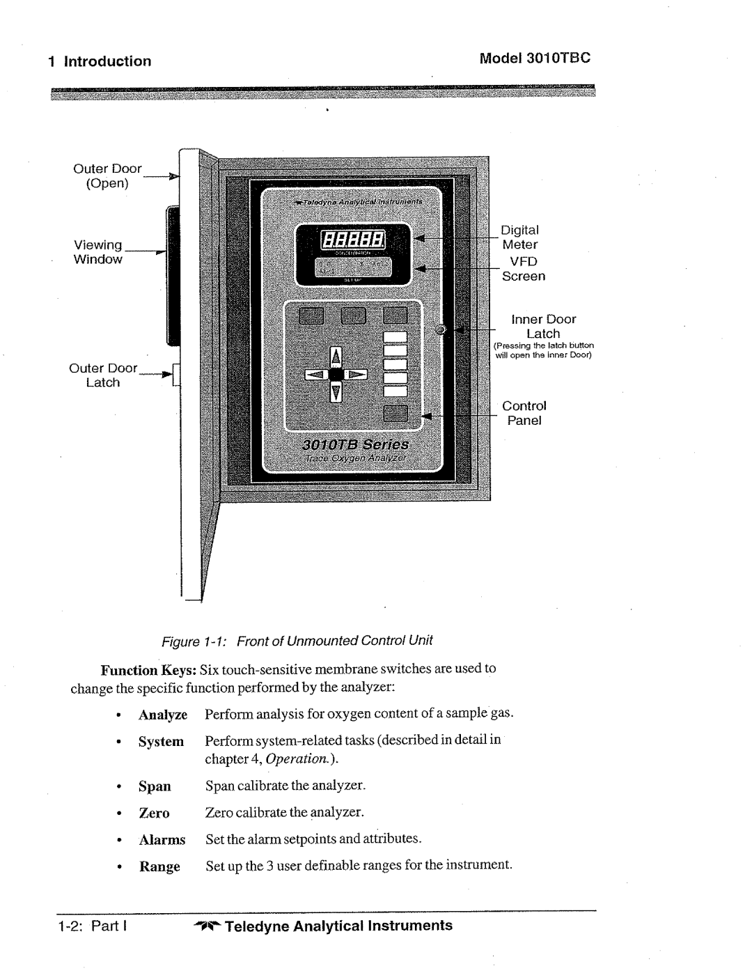 Teledyne 3010TBC manual 