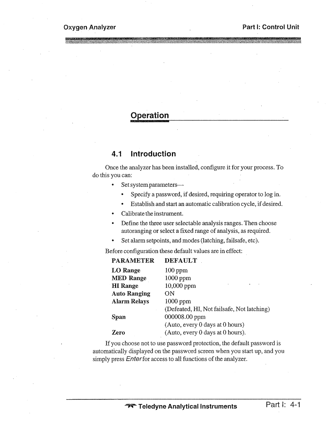 Teledyne 3010TBC manual 