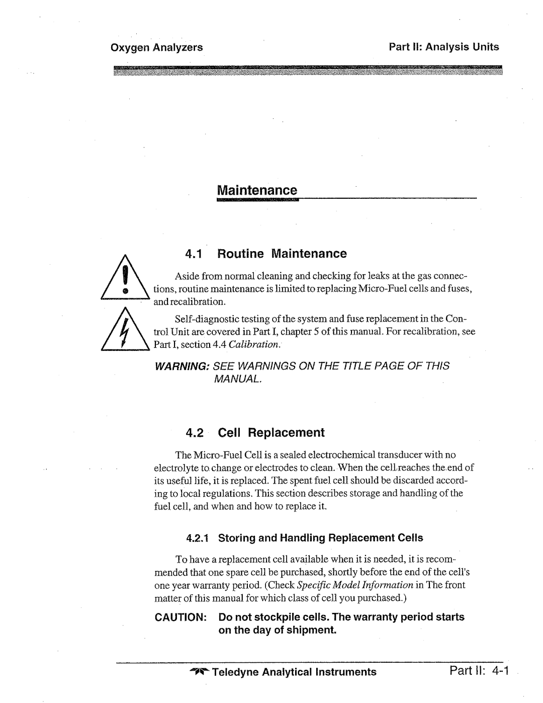 Teledyne 3010TBC manual 