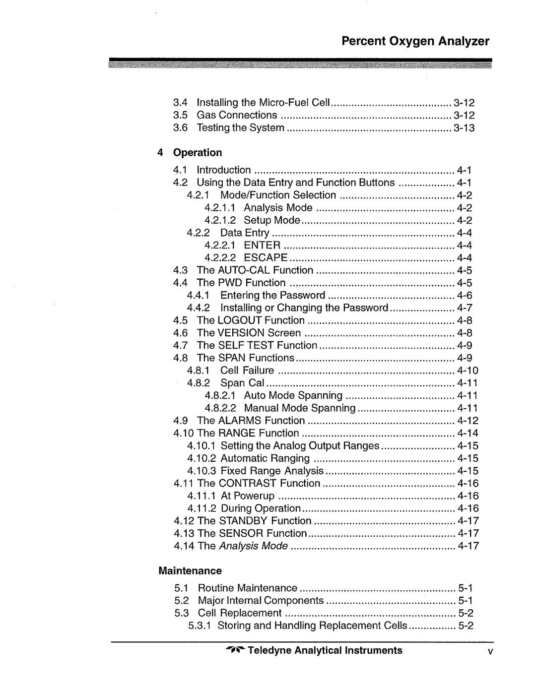 Teledyne 3020P manual 