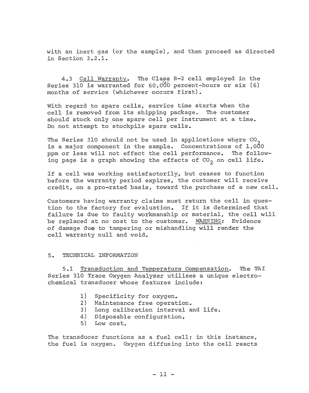 Teledyne 310 manual 