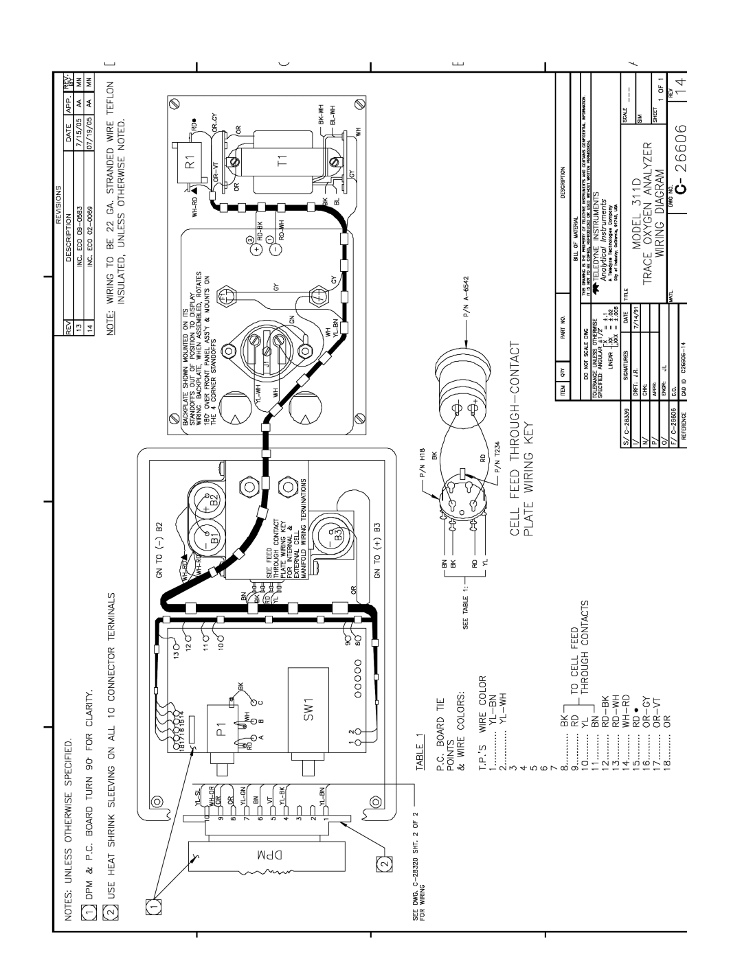 Teledyne 311-D instruction manual 