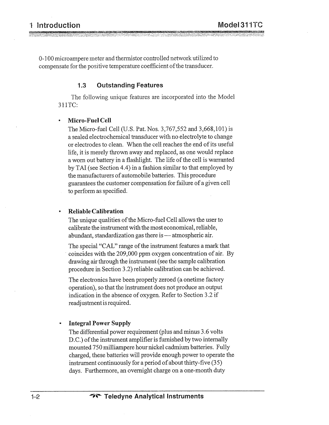 Teledyne 311tc manual 