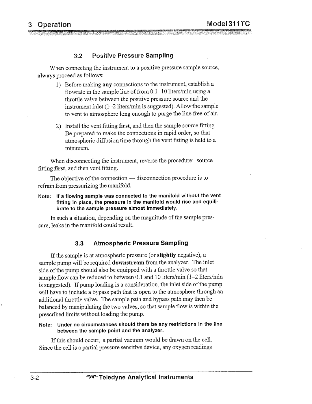 Teledyne 311tc manual 