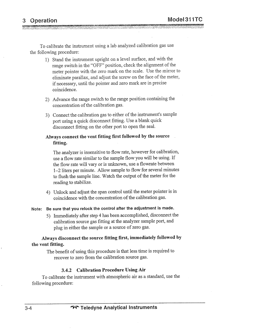 Teledyne 311tc manual 