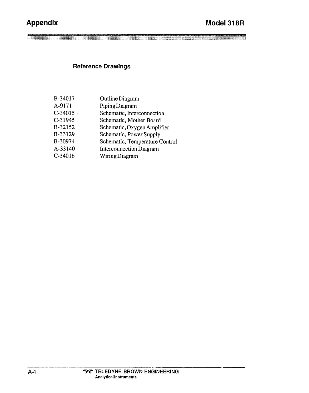 Teledyne 318R manual 