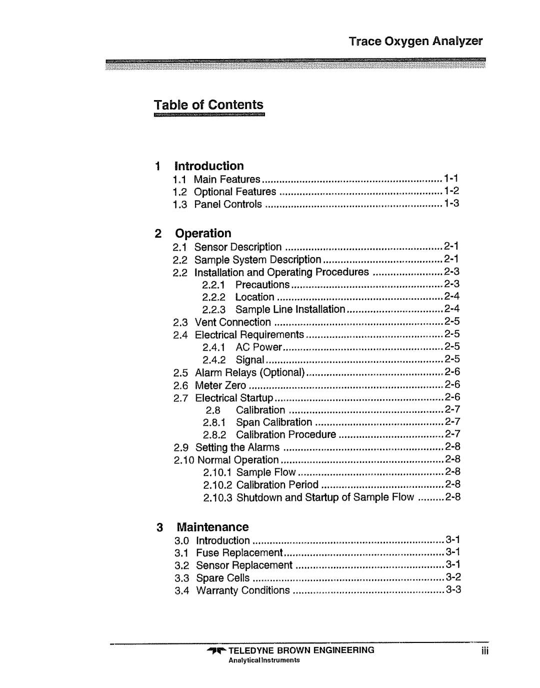 Teledyne 318R manual 