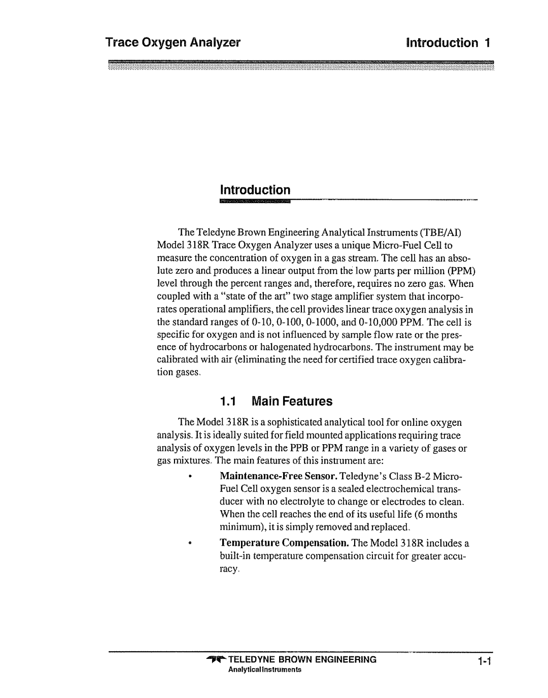 Teledyne 318R manual 