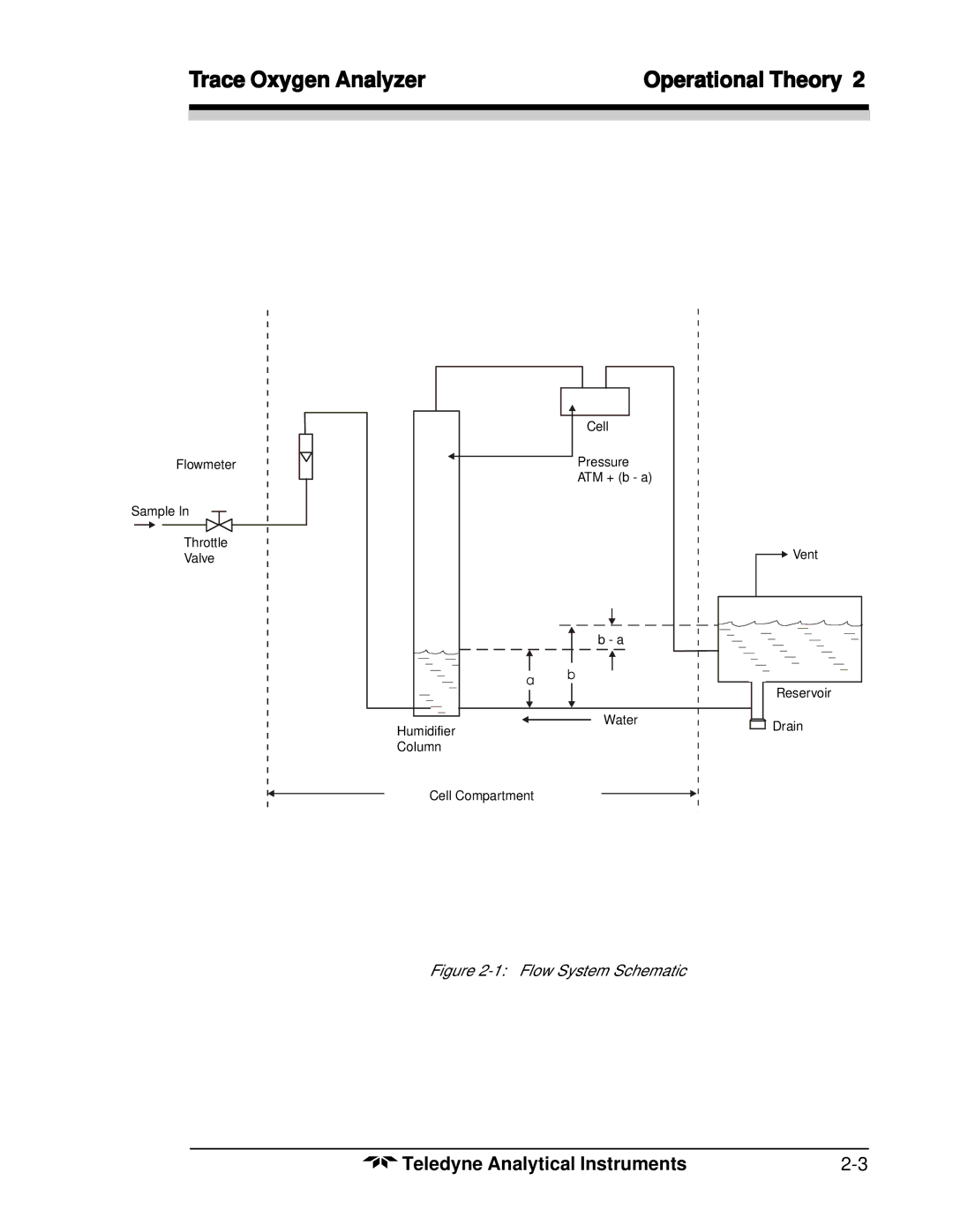 Teledyne 356WA instruction manual Flow System Schematic 