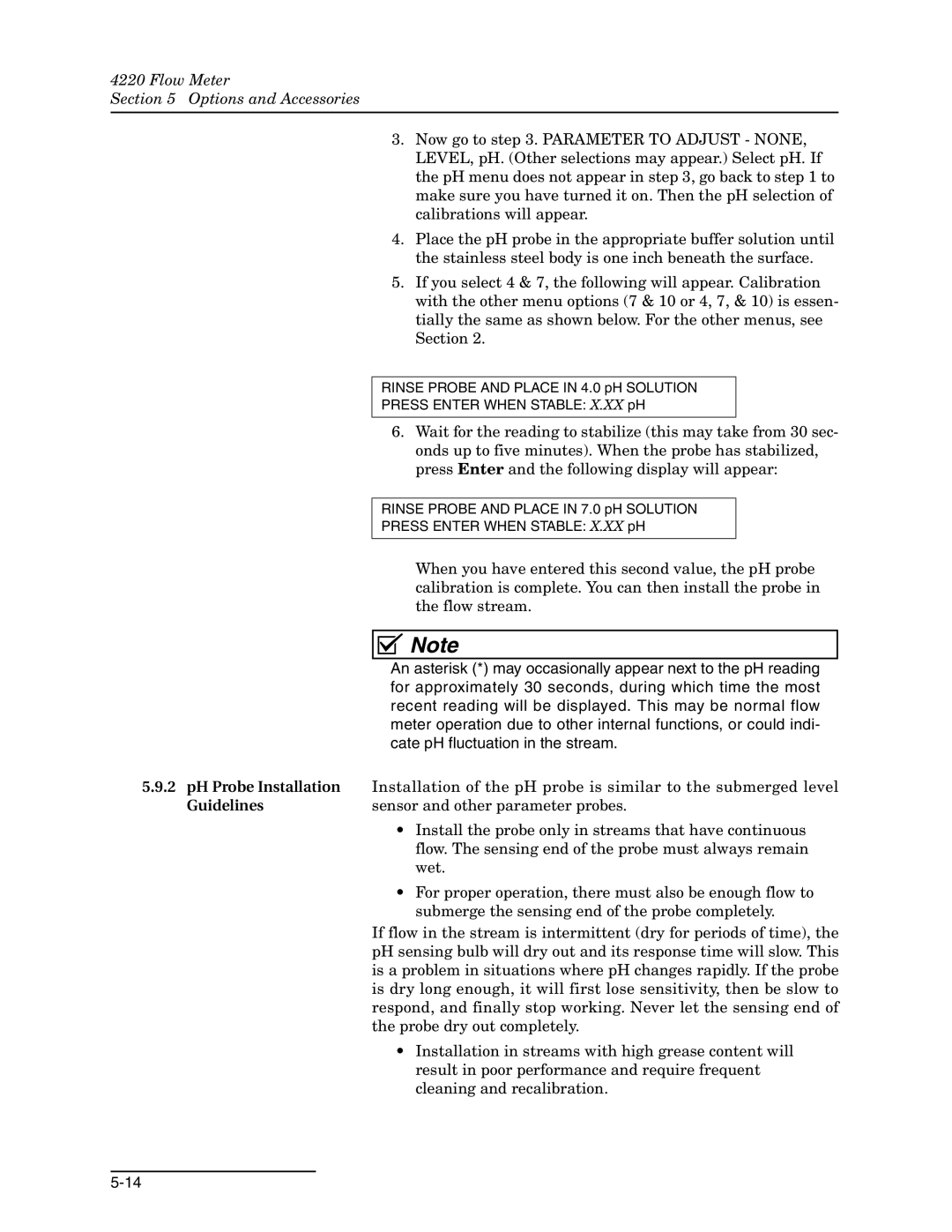 Teledyne 4220 installation and operation guide Guidelines Sensor and other parameter probes 