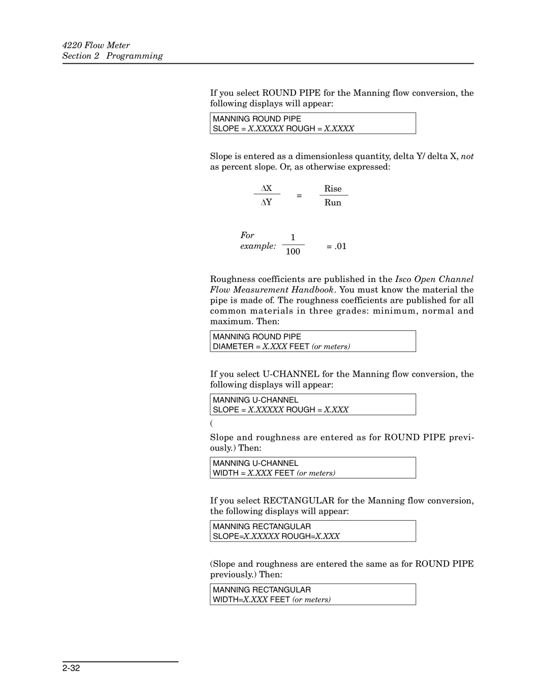 Teledyne 4220 installation and operation guide For Example 