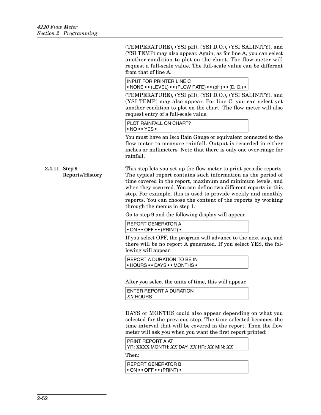 Teledyne 4220 installation and operation guide Step 