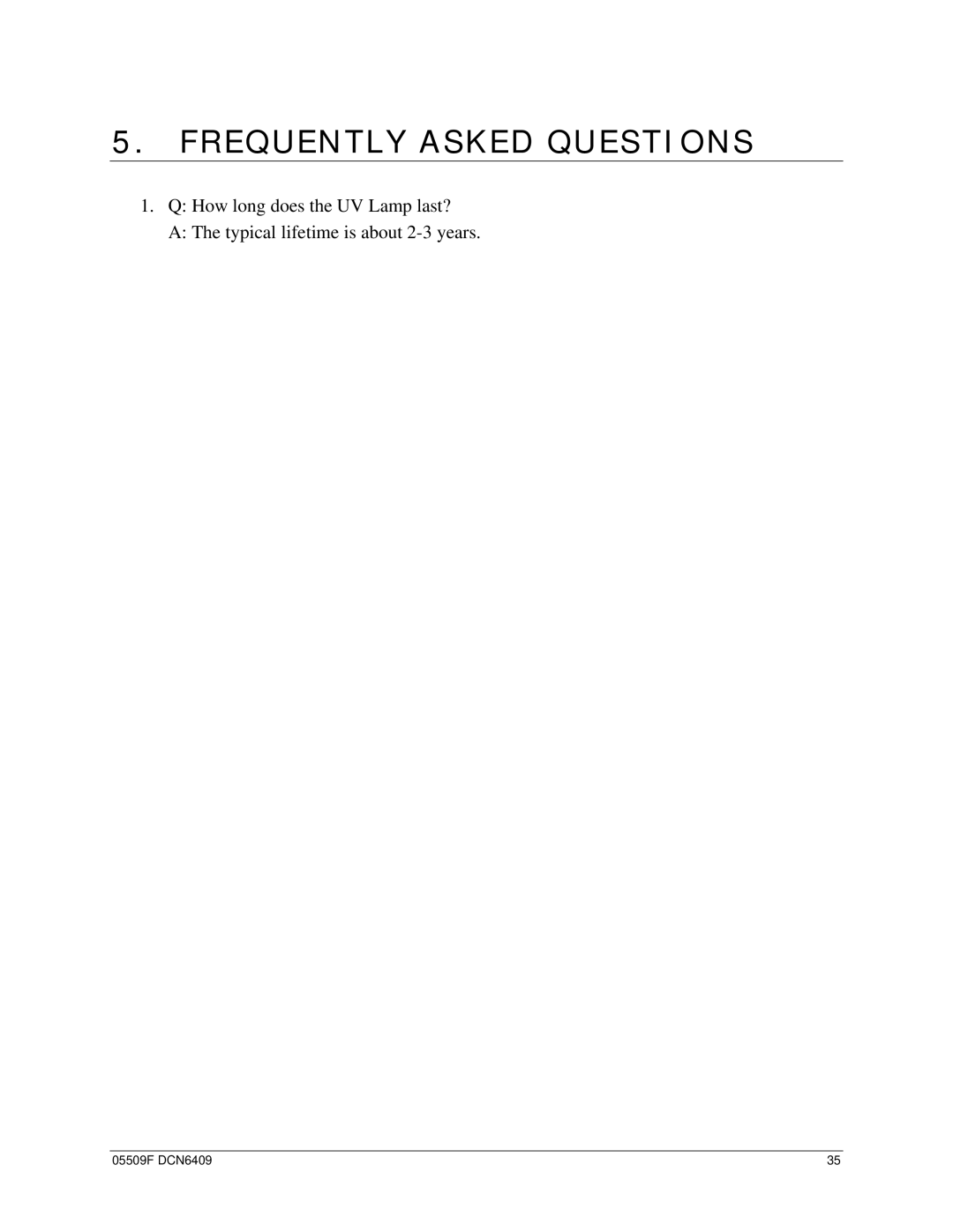 Teledyne 465L operation manual Frequently Asked Questions 