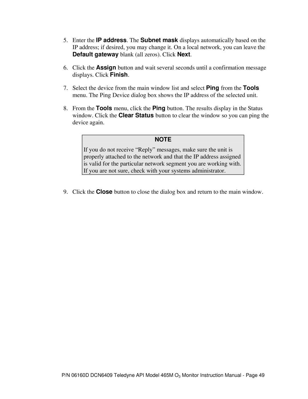 Teledyne 465M instruction manual 