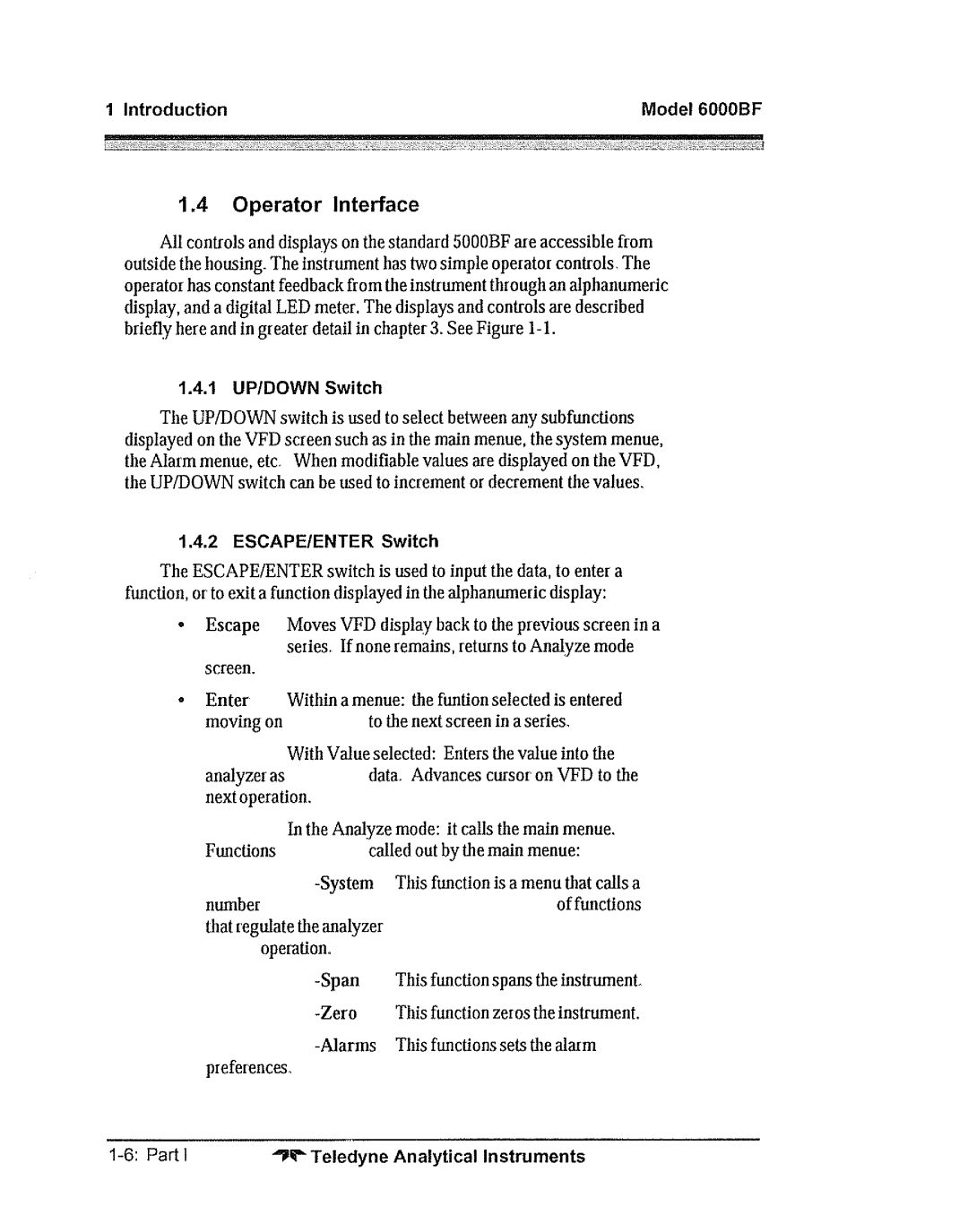 Teledyne 5000bf manual 