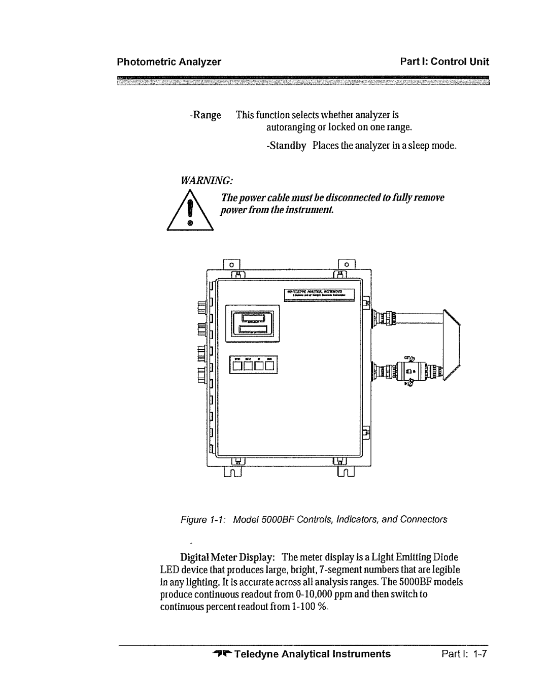 Teledyne 5000bf manual 