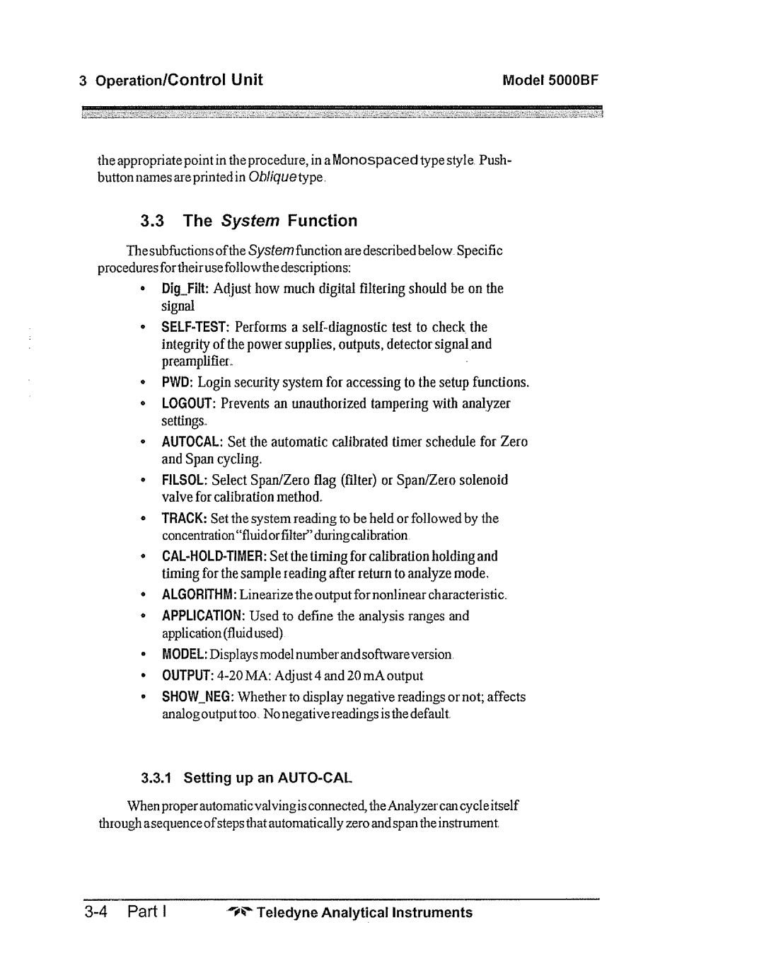 Teledyne 5000bf manual 