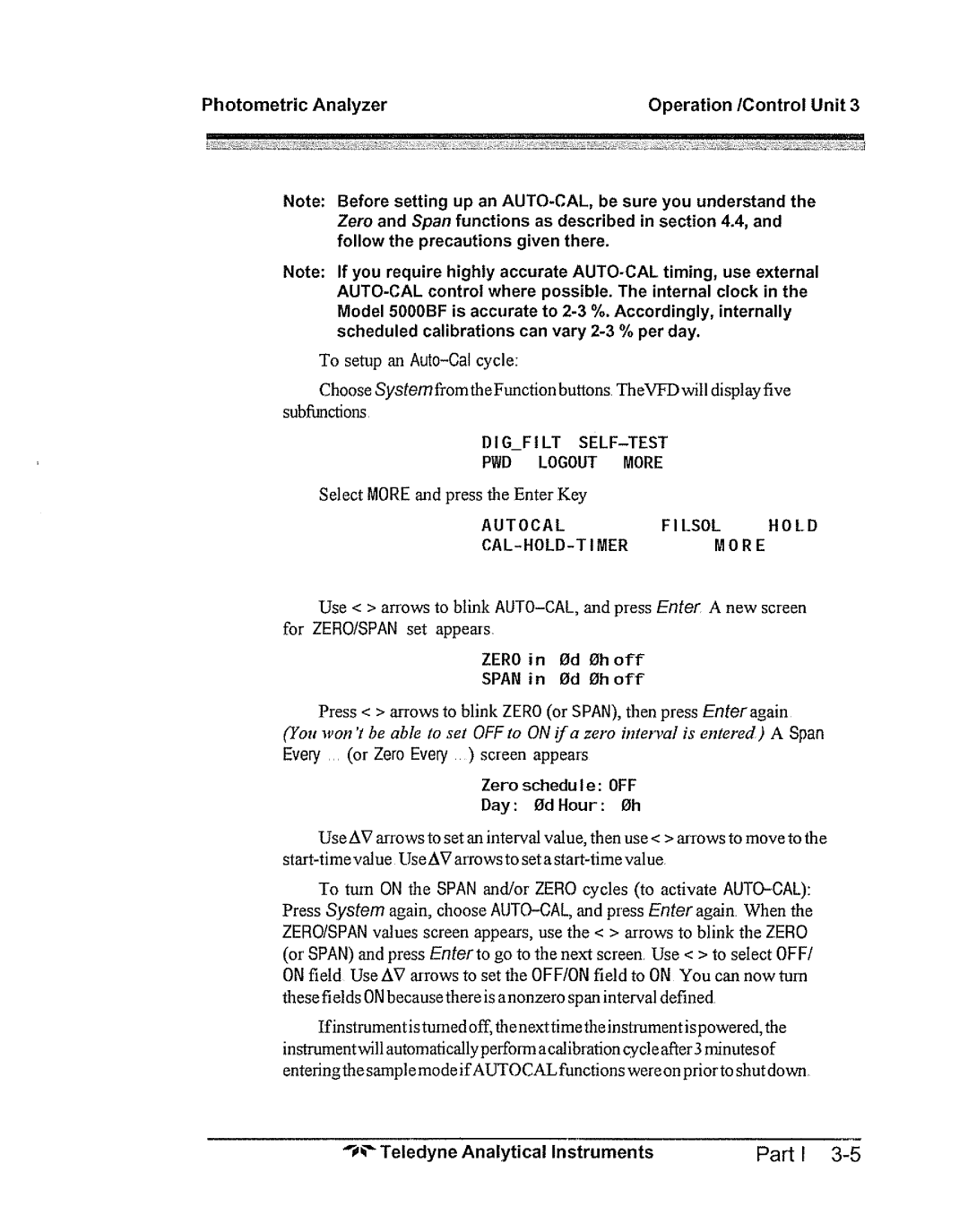 Teledyne 5000bf manual 