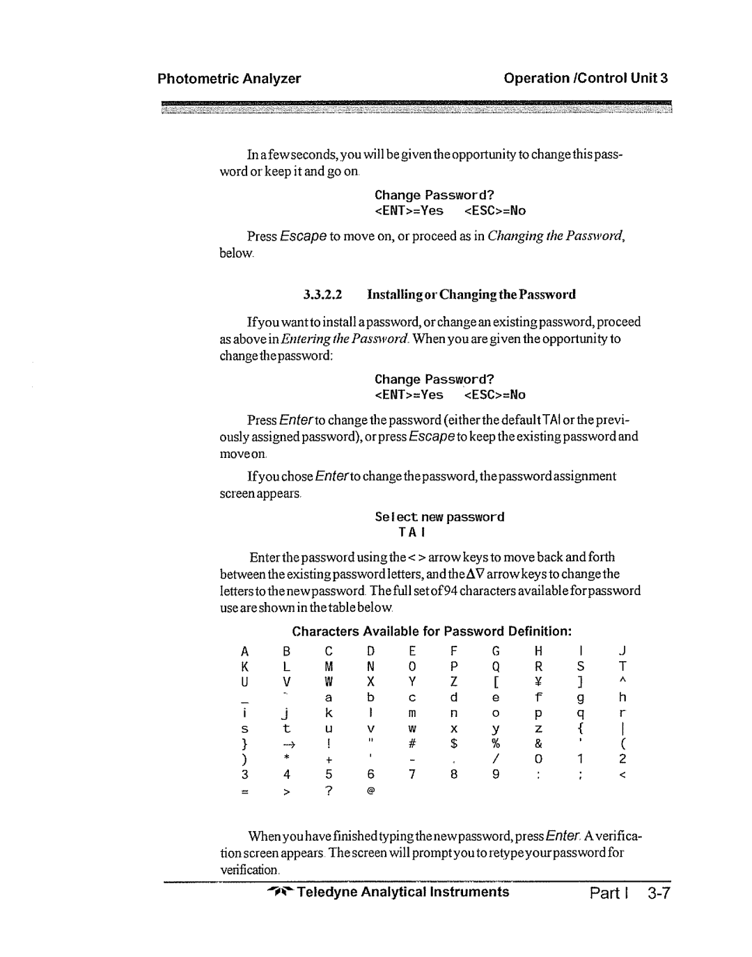 Teledyne 5000bf manual 