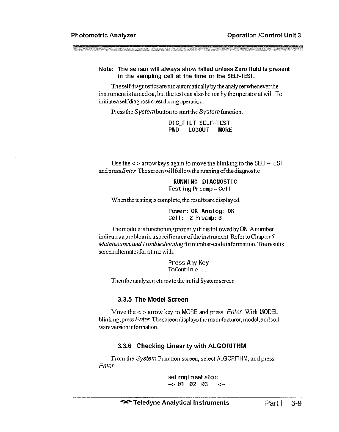 Teledyne 5000bf manual 