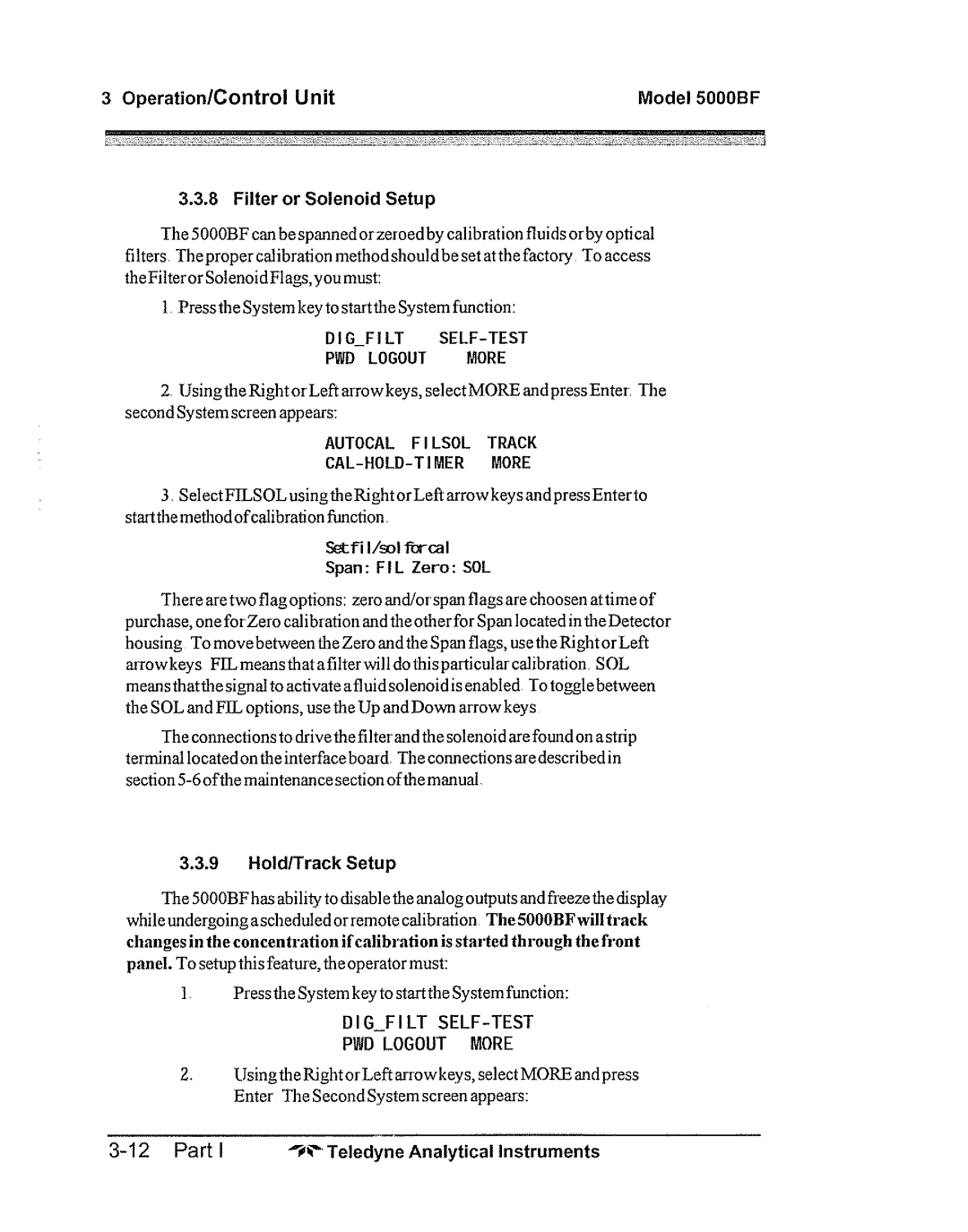 Teledyne 5000bf manual 