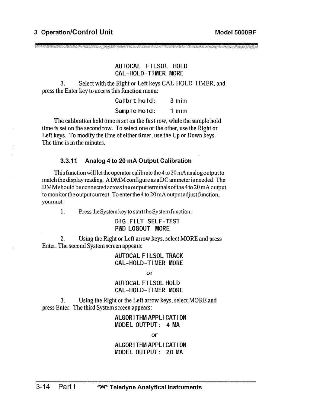 Teledyne 5000bf manual 