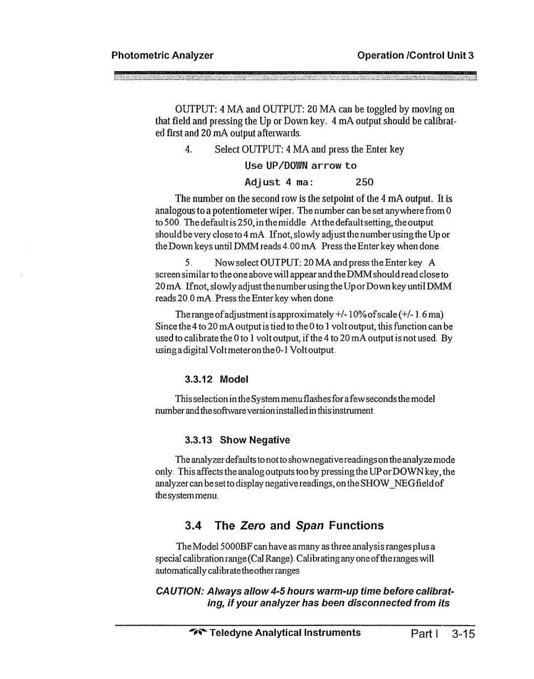 Teledyne 5000bf manual 