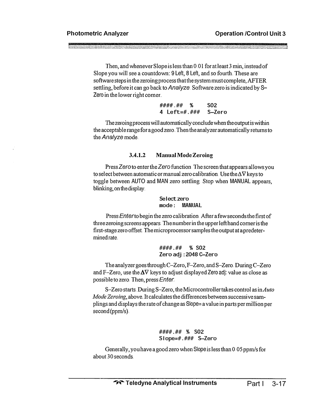 Teledyne 5000bf manual 