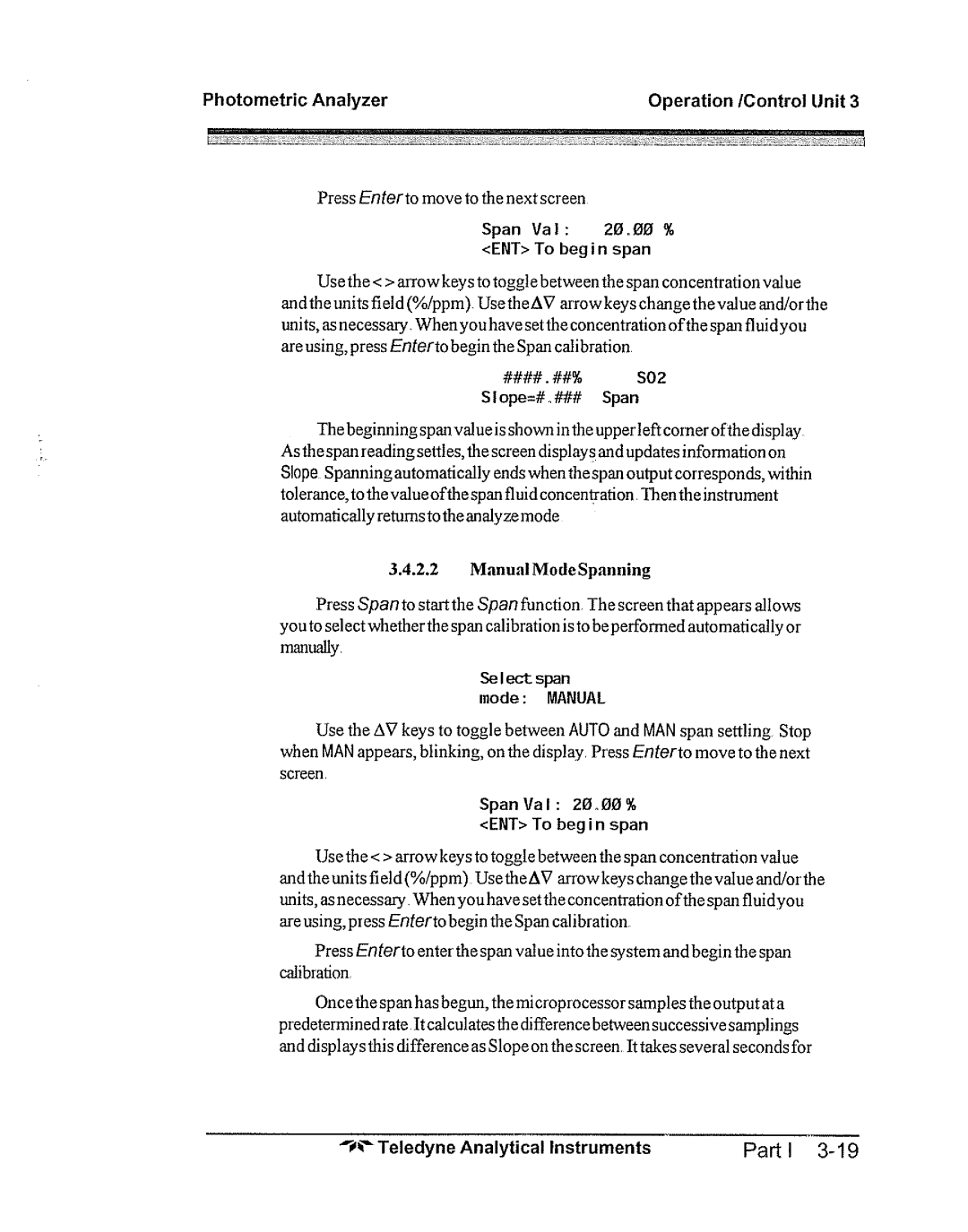 Teledyne 5000bf manual 