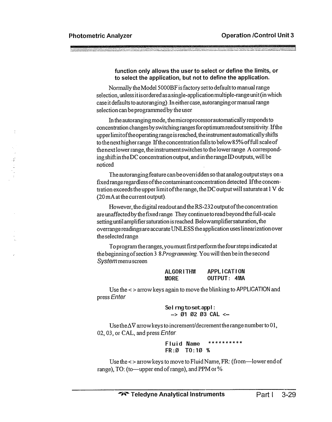 Teledyne 5000bf manual 