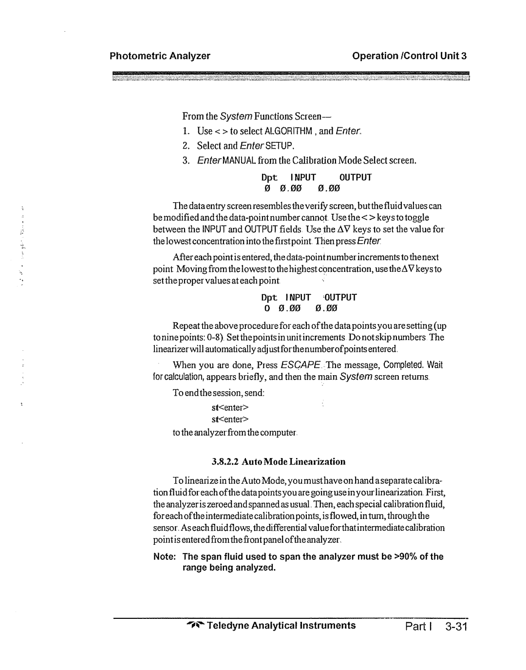 Teledyne 5000bf manual 