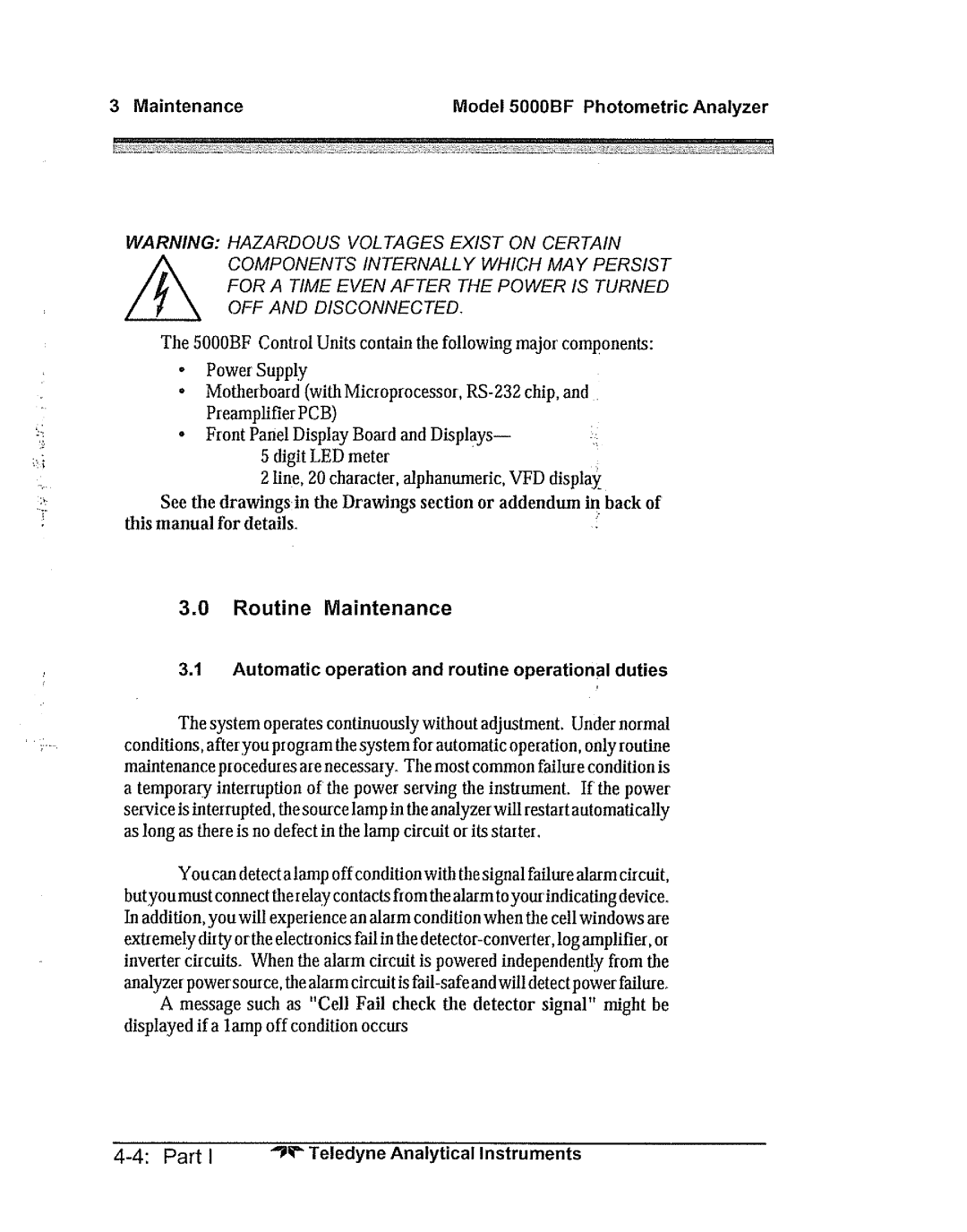 Teledyne 5000bf manual 