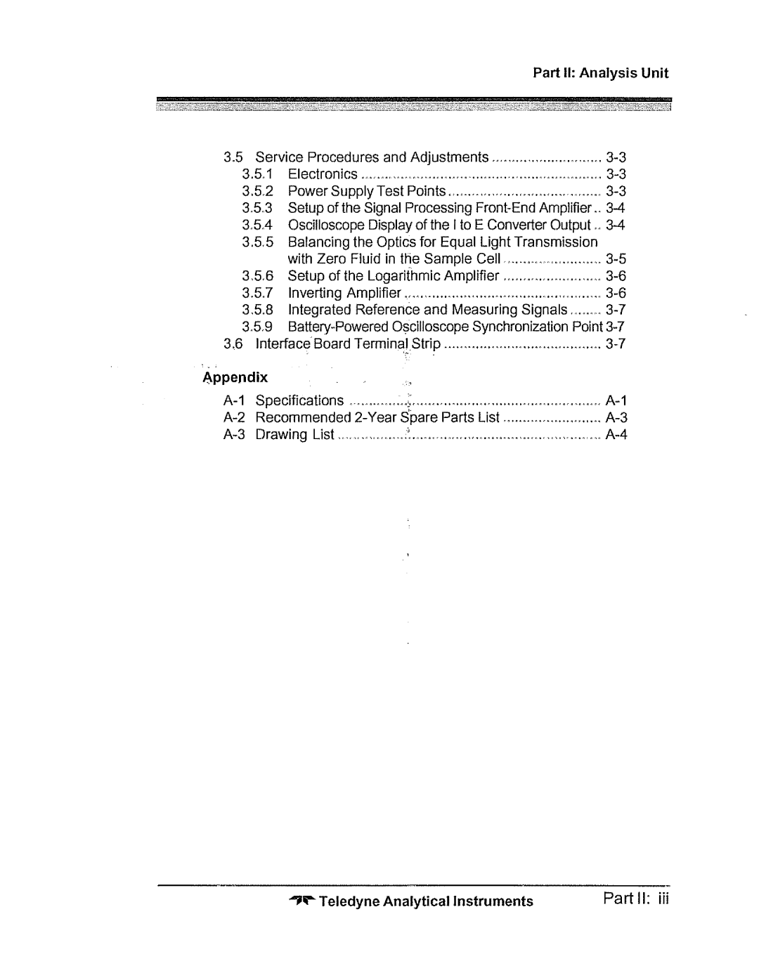 Teledyne 5000bf manual 