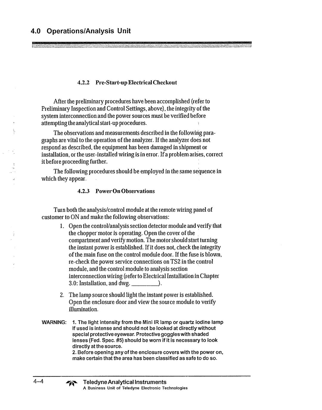 Teledyne 5000bf manual 