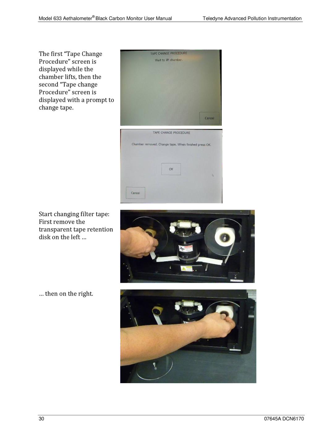 Teledyne 633 user manual 07645A DCN6170 