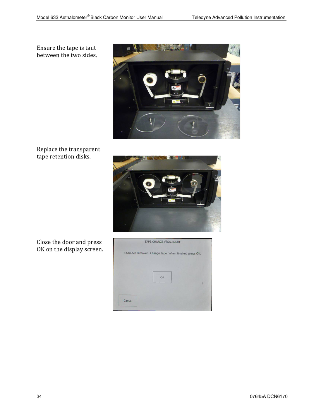 Teledyne 633 user manual 07645A DCN6170 