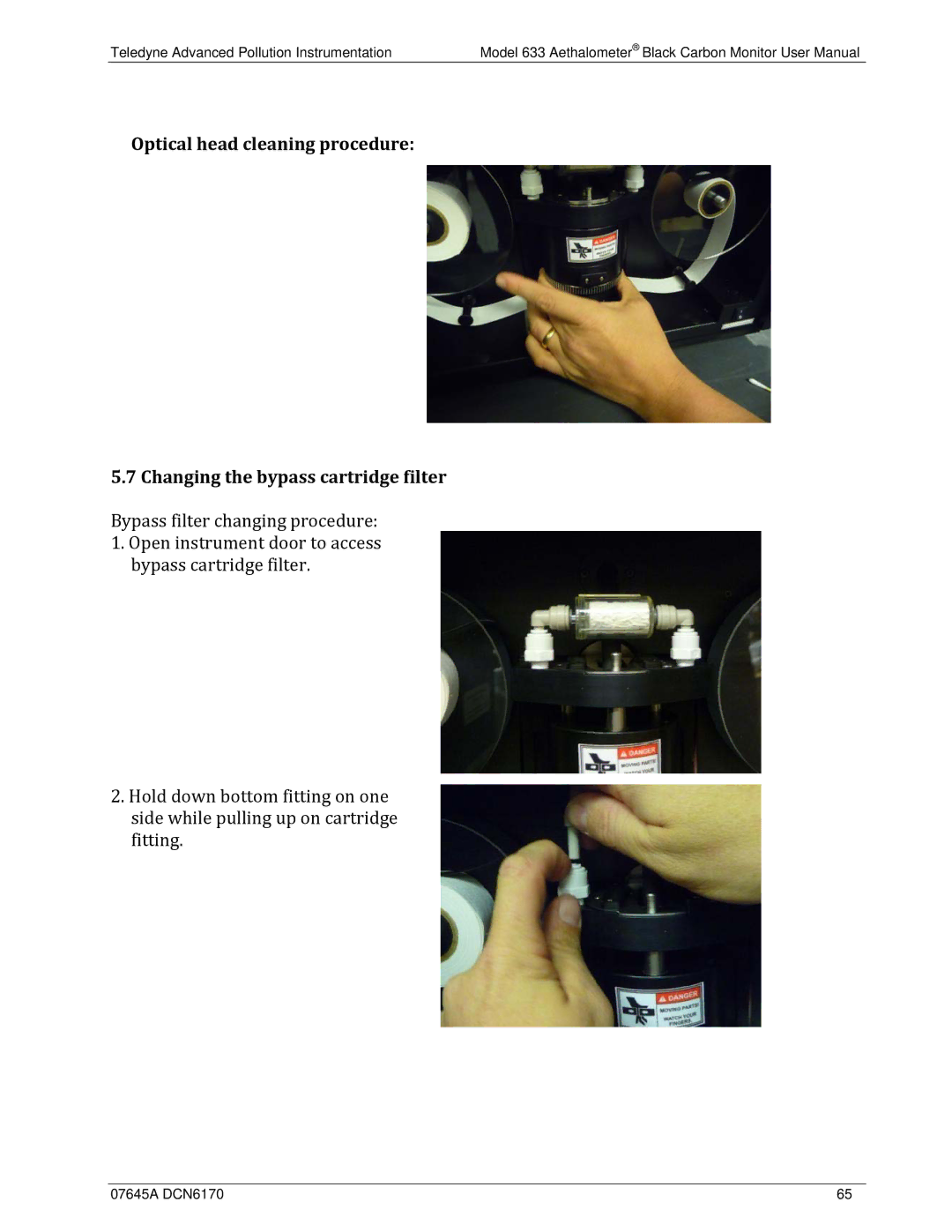 Teledyne 633 user manual Teledyne Advanced Pollution Instrumentation 