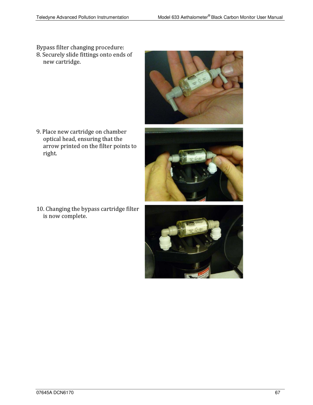 Teledyne 633 user manual Teledyne Advanced Pollution Instrumentation 