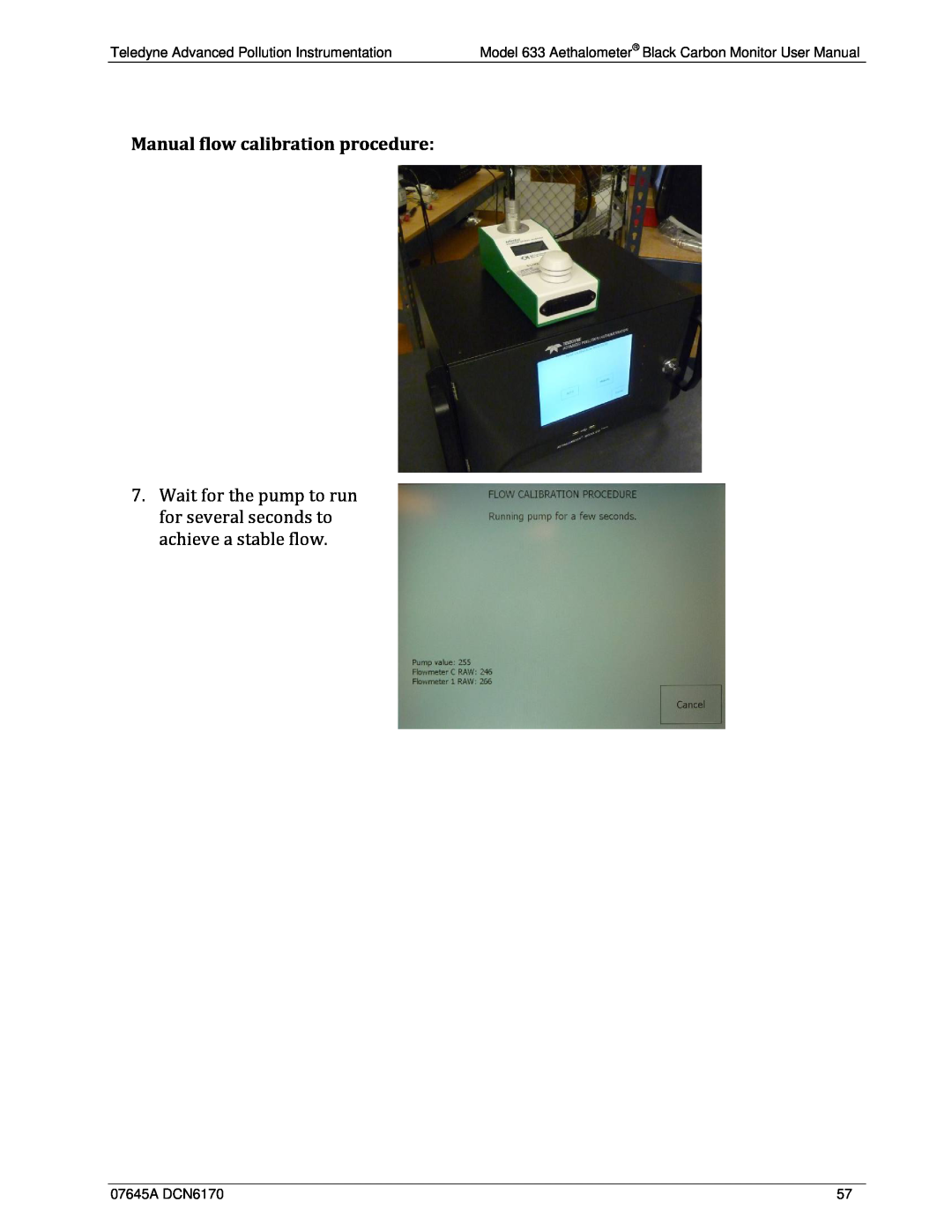 Teledyne 633 user manual Teledyne Advanced Pollution Instrumentation, 07645A DCN6170 