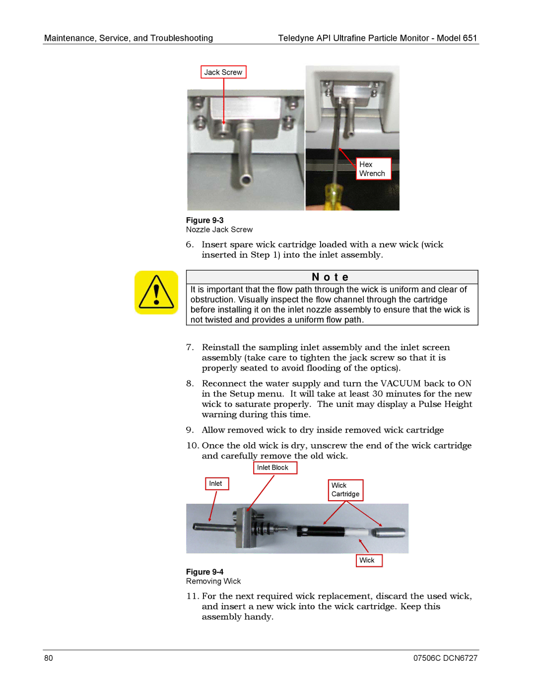 Teledyne 651 operation manual T e 