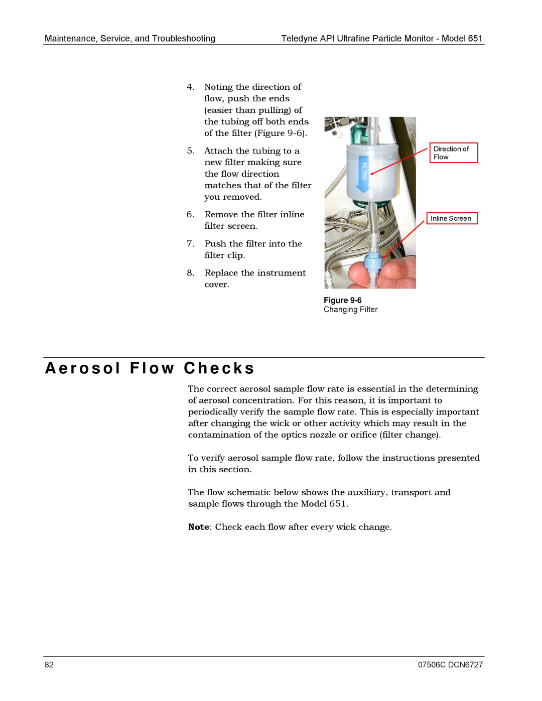 Teledyne 651 operation manual R o s o l F l o w C h e c k s 