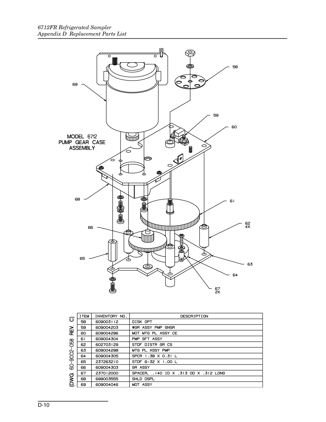 Teledyne 6712FR manual 