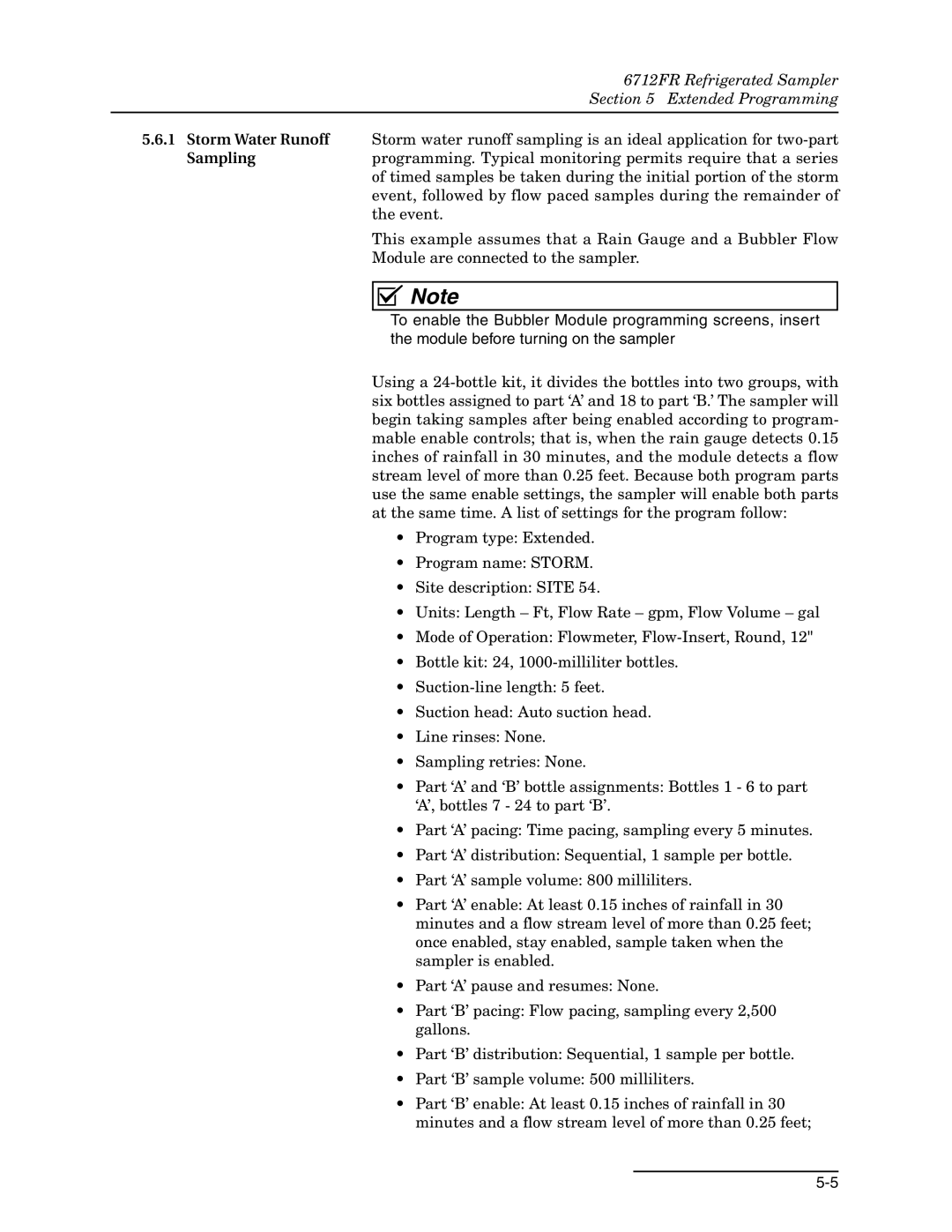 Teledyne 6712FR manual Sampling 